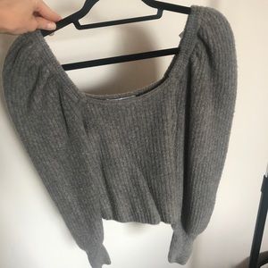 Zara shoulder detail sweater